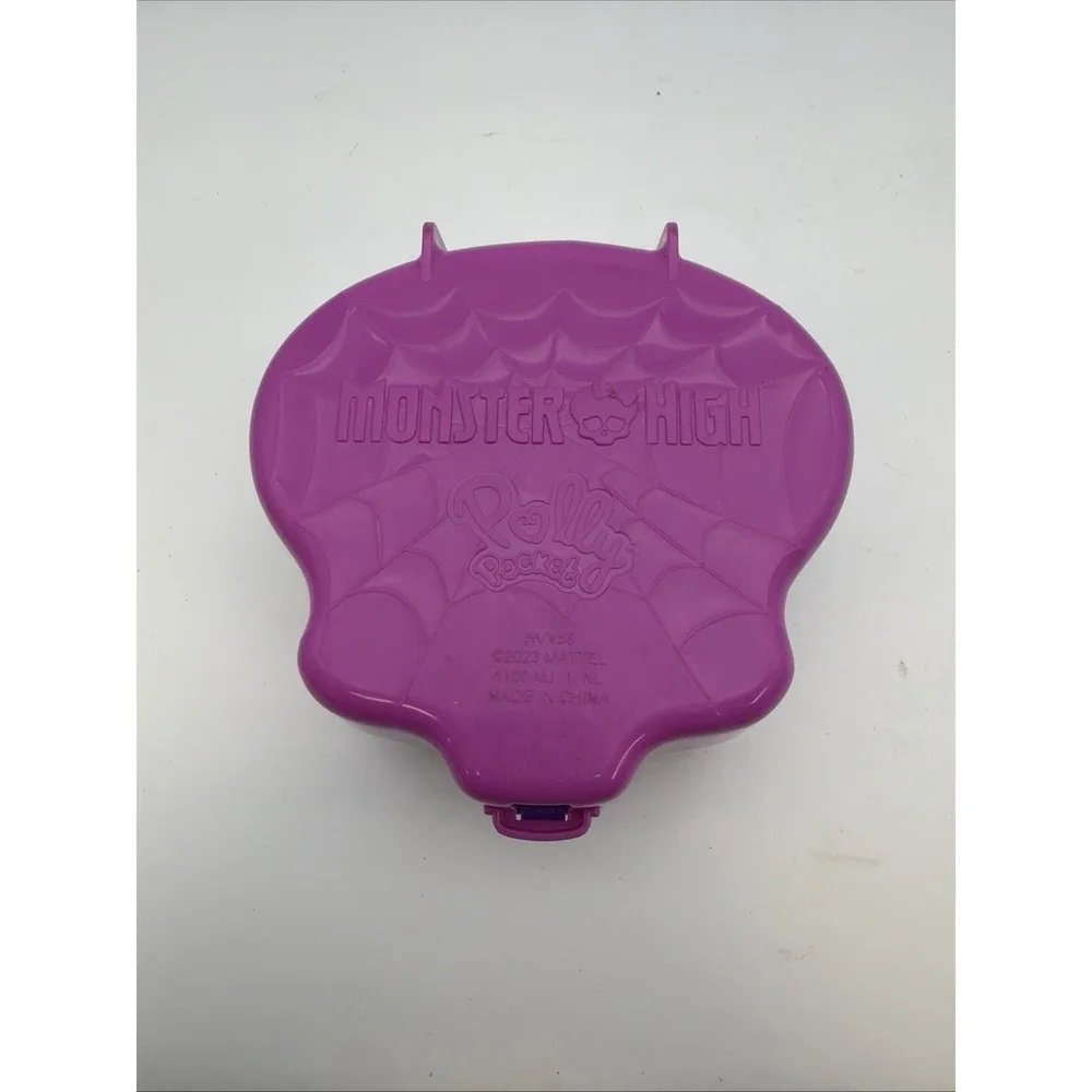 Polly Pocket Monster High Compact Playset Skullette Dolls Accessories Mattel